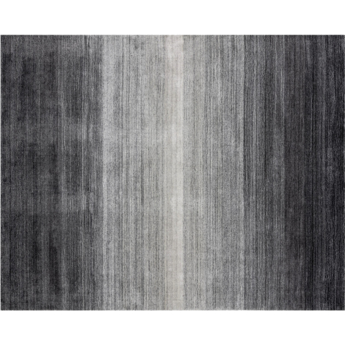 Lagos Hand Loomed Rug in Grey Ombre Viscose (8 x 10)